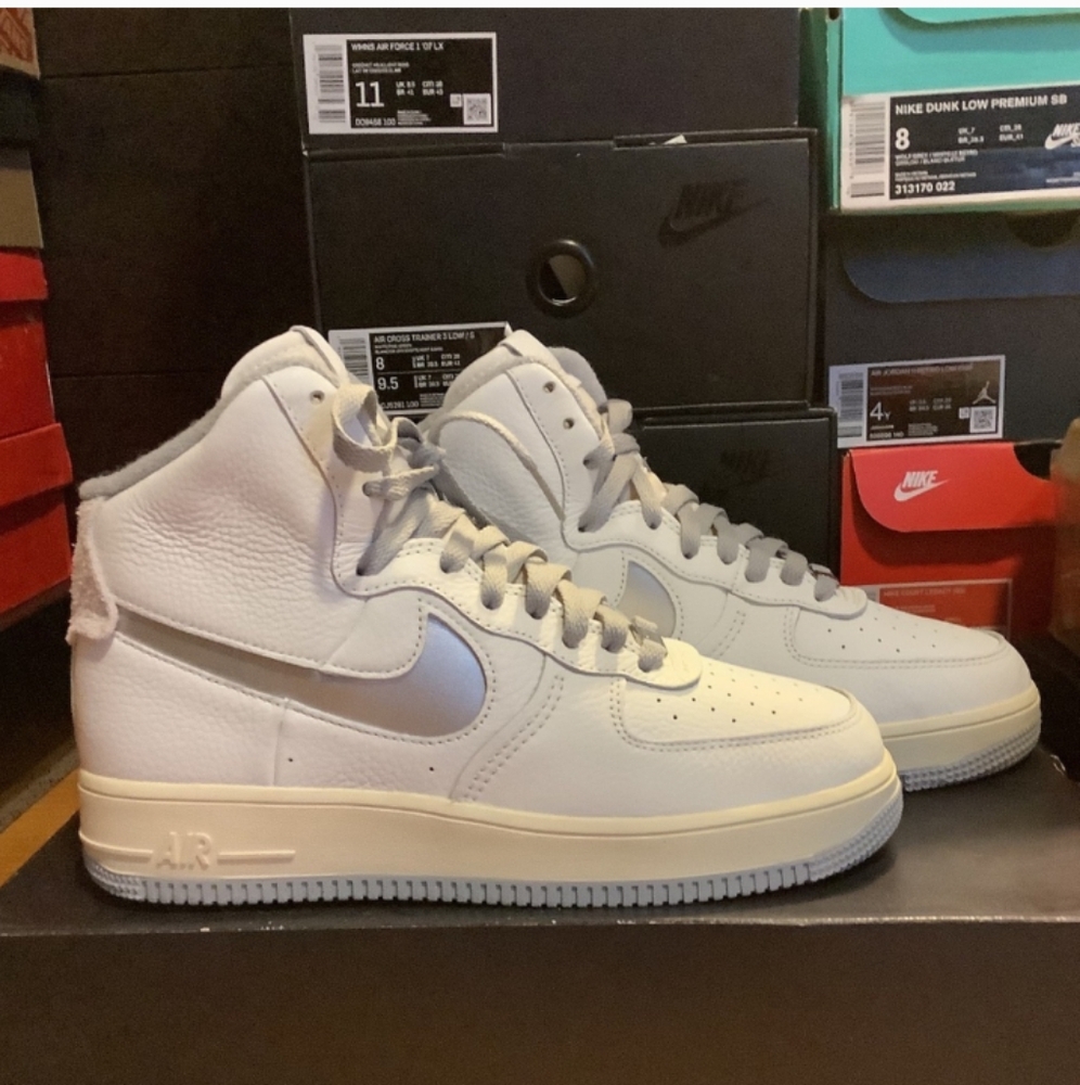 Nike Air Force 1 High Sculpt White Silver NIKE AF1 HIGH White Silver BRAND NEW